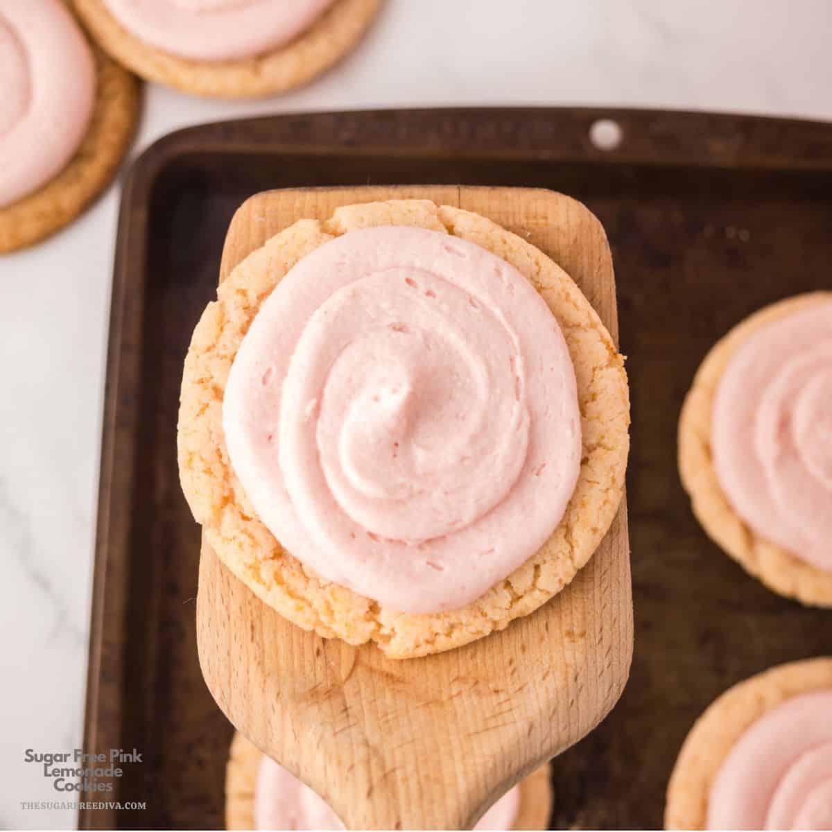 Sugar Free Pink Lemonade Cookies, soft, tangy cookies bursting with lemon flavor and topped with a creamy buttery frosting. Sugar Free Pink Lemonade Cookies, soft, tangy cookies bursting with lemon flavor and topped with a creamy buttery frosting.