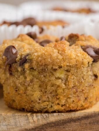 Easy Sugar Free Banana Nut Muffins with Almond Flour (gluten free)