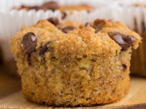 Easy Sugar Free Banana Nut Muffins with Almond Flour (gluten free)