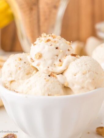 Sugar Free Banana Ice Cream (no churn)