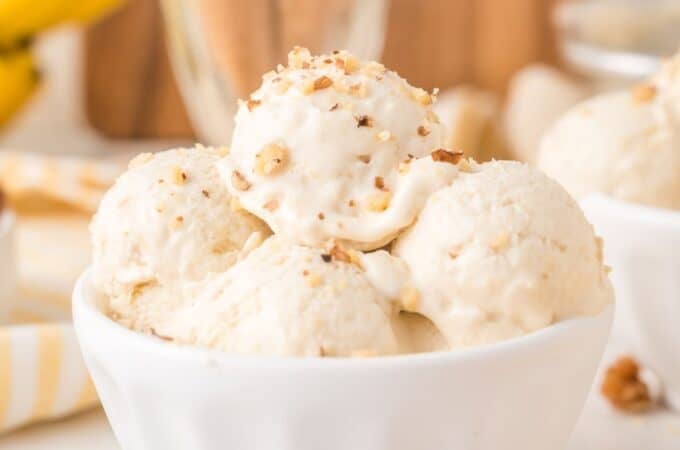 Sugar Free Banana Ice Cream (no churn)