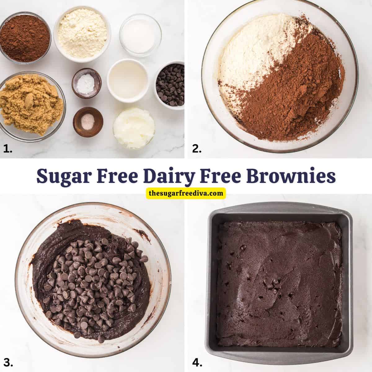 Sugar Free Dairy Free Brownies. Easy to bake Midnight Silk Fudgies using Dutch-process cocoa and coconut oil to create a dense, fudgy texture!