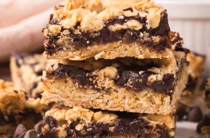 Sugar Free Oatmeal Fudge Bars