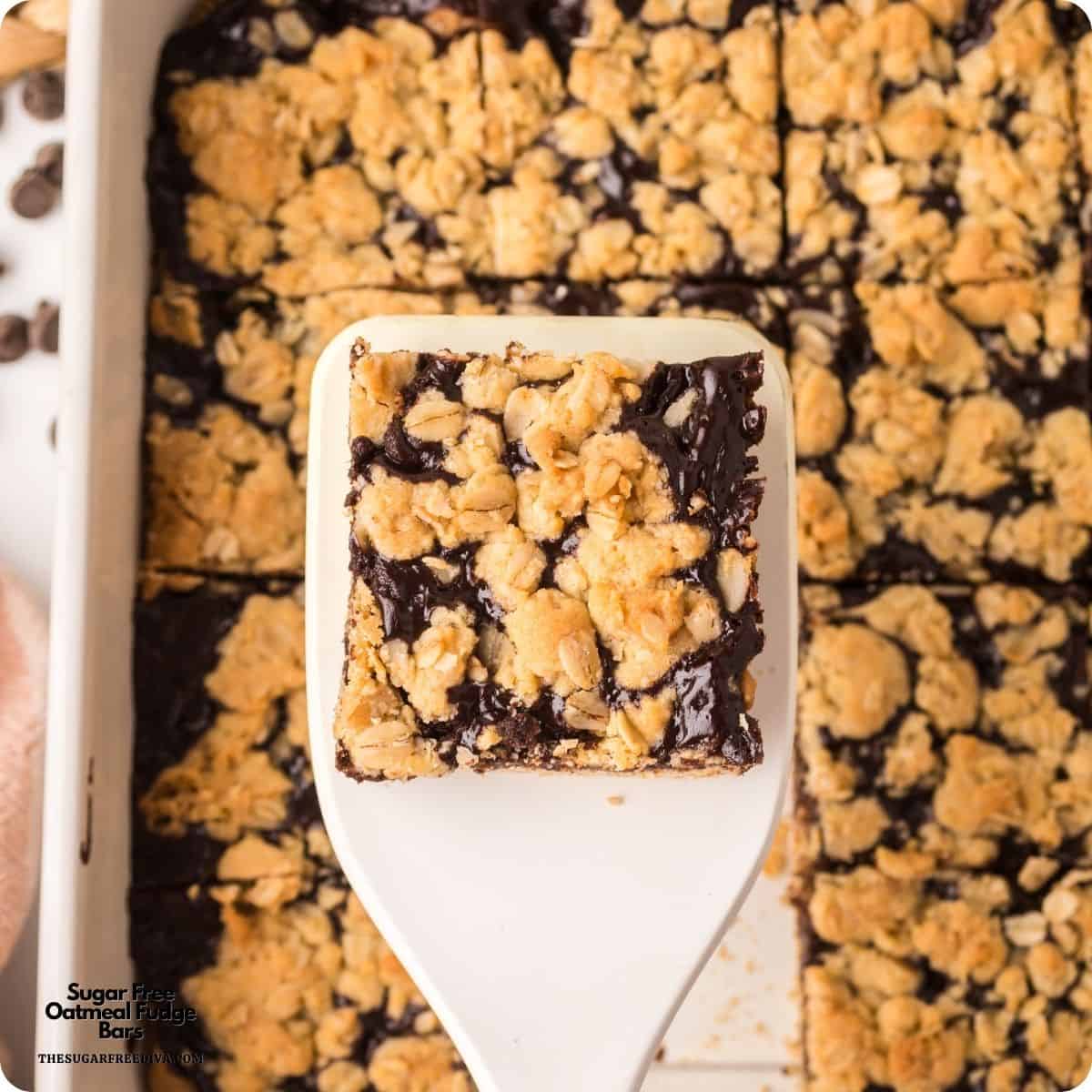 Sugar Free Oatmeal Fudge Bars, chewy and fudgy bars packed with fiber-rich oats and a smooth chocolate center. Perfect for a healthy snack! Sugar Free Oatmeal Fudge Bars, chewy and fudgy bars packed with fiber-rich oats and a smooth chocolate center. Perfect for a healthy snack!