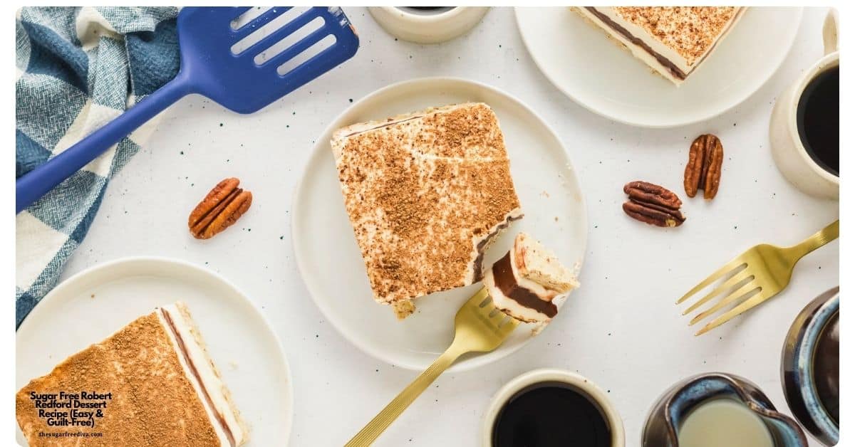 Sugar Free Robert Redford Dessert Recipe, a decadent 4 Layer Chocolate Pudding Dessert on a a buttery pecan shortbread crust. No added sugar. Sugar Free Robert Redford Dessert Recipe, a decadent 4 Layer Chocolate Pudding Dessert on a a buttery pecan shortbread crust. No added sugar.