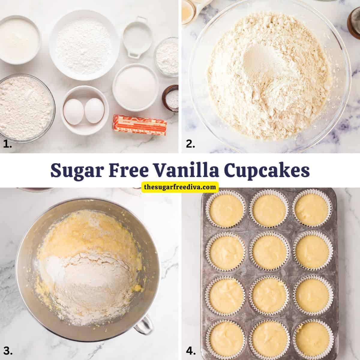 Indulge guilt-free with our moist and fluffy sugar free vanilla cupcakes! An easy no added sugar recipe delivering a bakery quality dessert. Indulge guilt-free with moist and fluffy sugar free vanilla cupcakes! An easy no added sugar recipe delivering a bakery quality dessert.