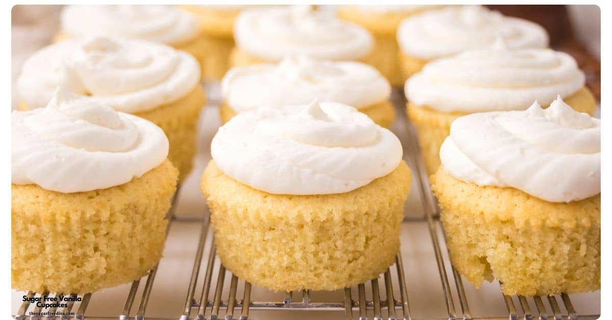 Indulge guilt-free with our moist and fluffy sugar free vanilla cupcakes! An easy no added sugar recipe delivering a bakery quality dessert. Indulge guilt-free with moist and fluffy sugar free vanilla cupcakes! An easy no added sugar recipe delivering a bakery quality dessert.