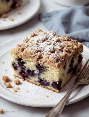 Sugar Free Blueberry Coffee Cake