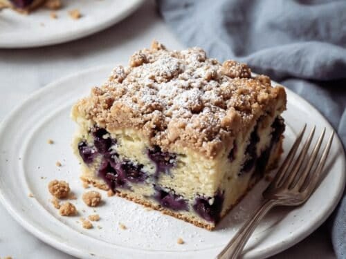 Sugar Free Blueberry Coffee Cake