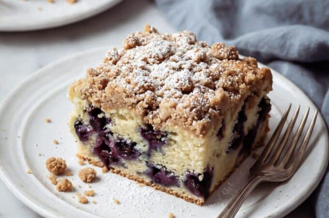Sugar Free Blueberry Coffee Cake