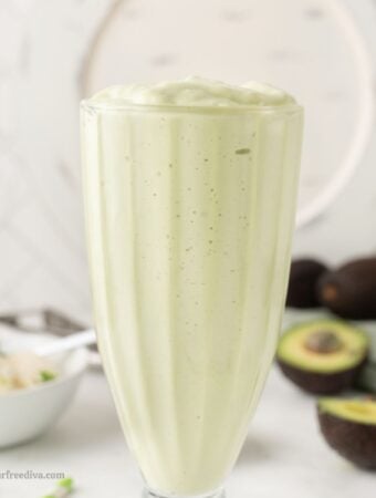 3 Ingredient Avocado Milkshake (No Sugar!)