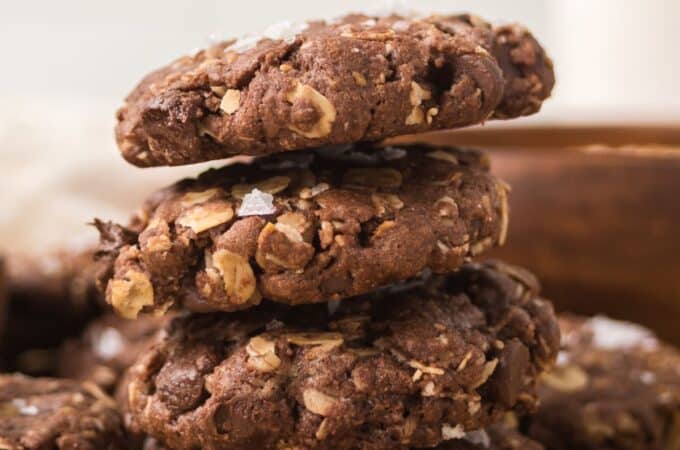 Sugar Free Double Chocolate Oatmeal Cookies