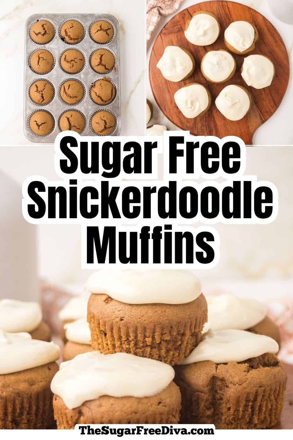 hese Sugar Free Snickerdoodle Muffins are soft, fluffy, and packed with warm cinnamon flavor. Topped with a creamy cream cheese frosting, they're the perfect sugar-free breakfast, snack, or dessert.