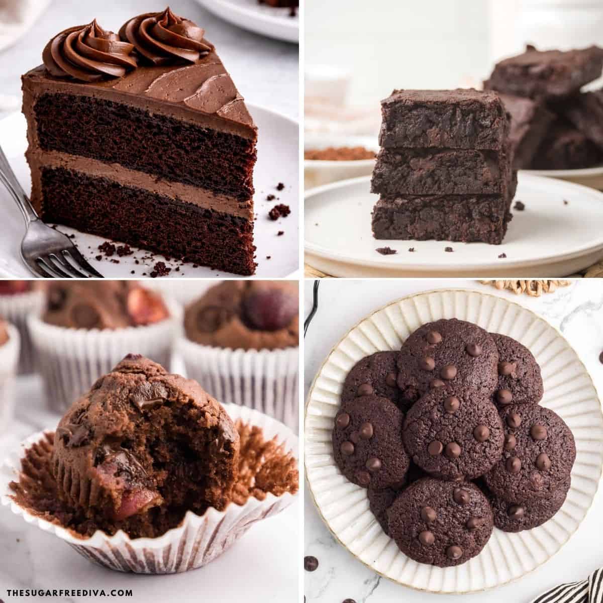 Discover the 35 best sugar free chocolate recipes including brownies, cookies, cakes, muffins, bars, and no-bake desserts. 35 Best Sugar Free Chocolate Recipes